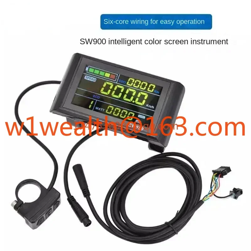 

6-Core SW900 color screen smart meter electric bicycle mountain bike LCD liquid crystal waterproof line instrument modification