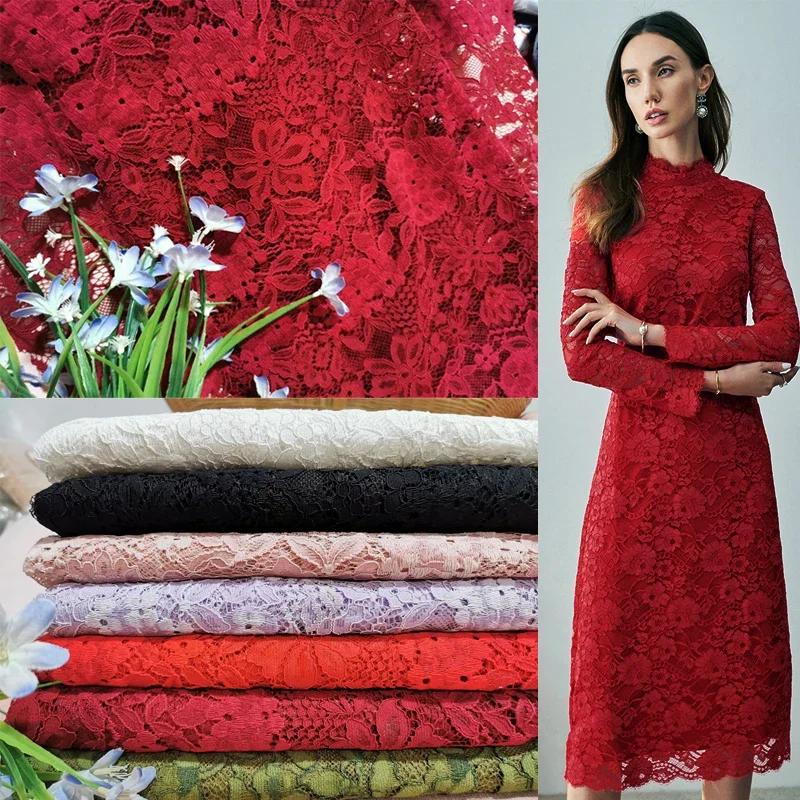 

Нажимная марля с волнистыми краями, вышитая кружевная ткань, модный дизайн, платье, жилет, занавеска, свадебное украшение, ткань для шитья своими руками