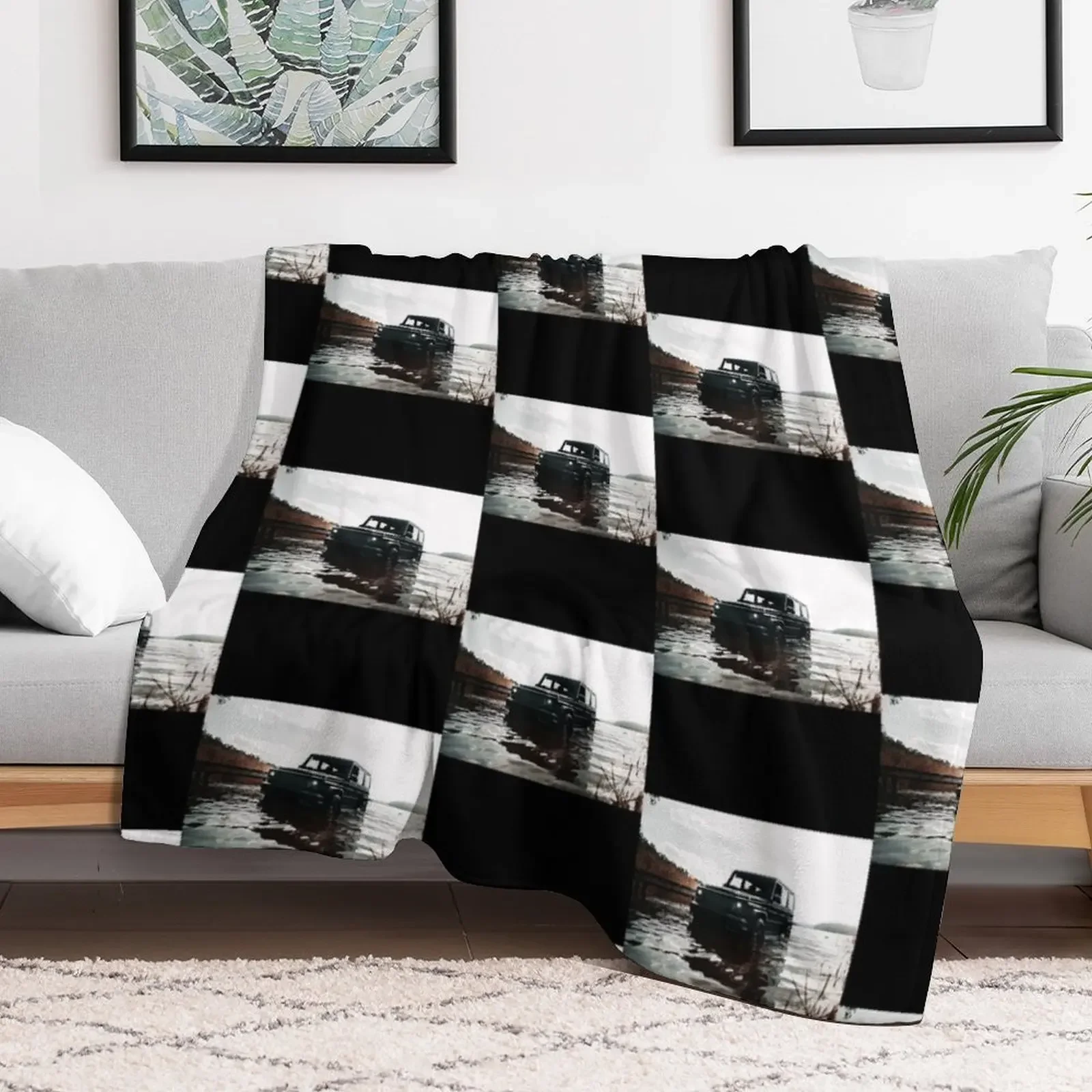 Black G-Wagon Poster Throw Blanket Soft Big Bed linens halloween Blankets