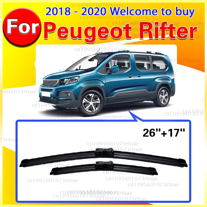 For Peugeot Rifter 2018 2019 2020 Front Windshield Wiper Blades 2pcs Windscreen ‌High-performance wiper‌ 26