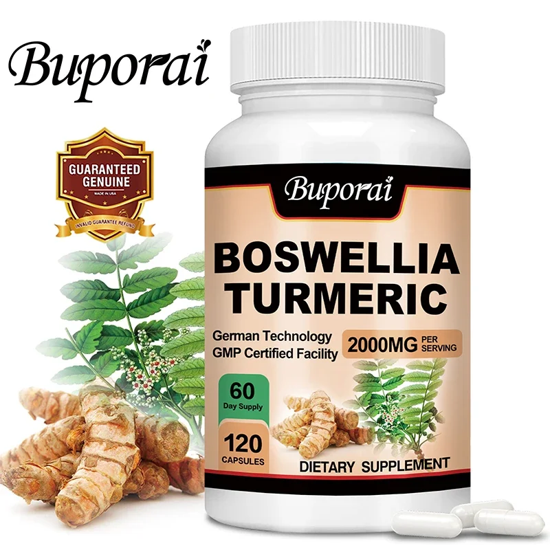 Boswellia Turmeric - Joint Complex Supplement, Strengthen Bones, Joint Health, Bone Density