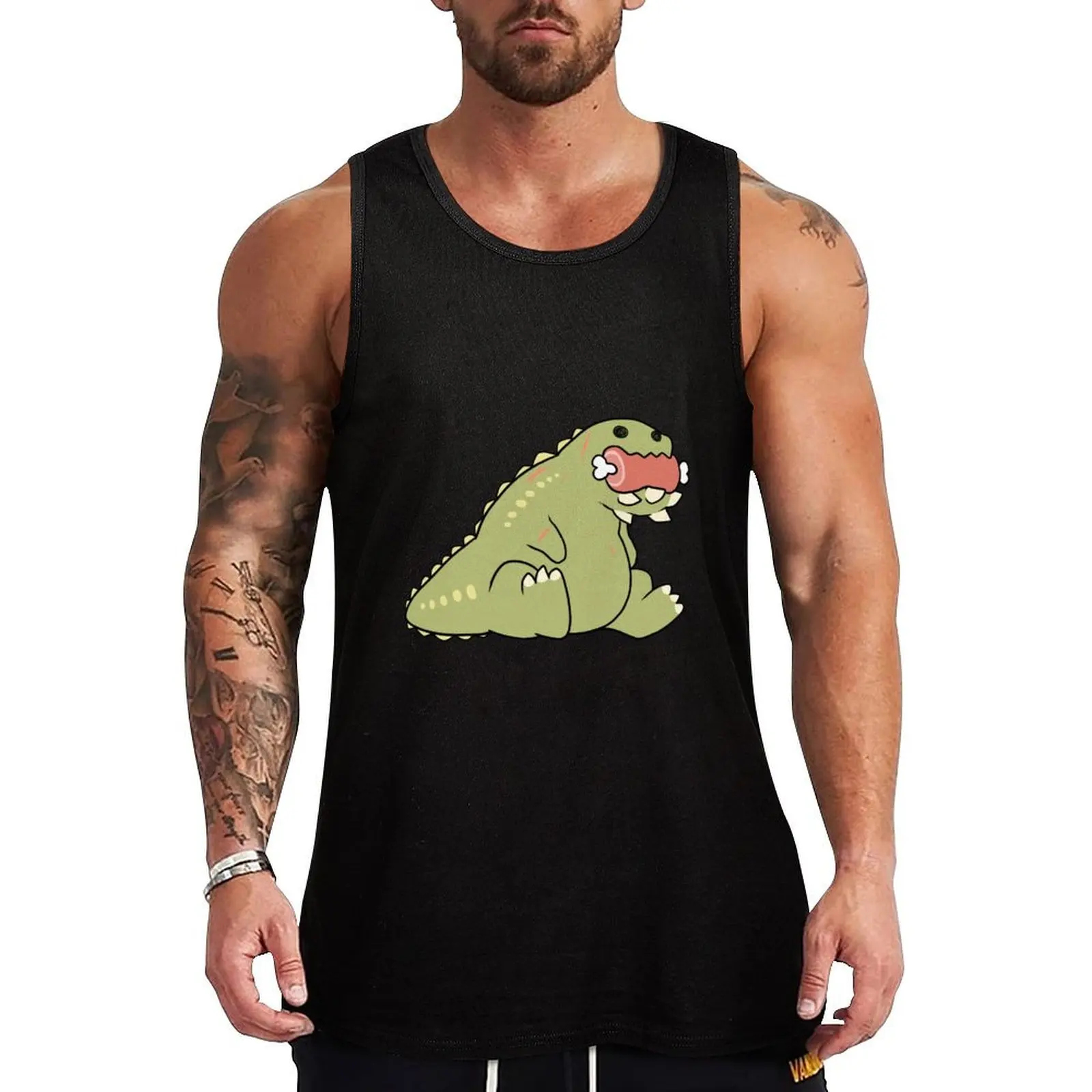 Deviljho Snack Tank Top gym clothes man cute tops Men's t shirt sports clothes for men