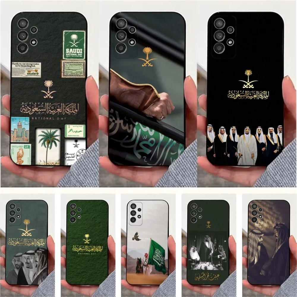 Salman Saudi Arabia Phone Case For Samsung S25,S24,S23,S22,S20,S21,S10,Ultra,Plus,Lite,FE,Soft Silicone Black Cover