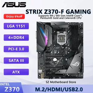 ASUS ROG STRIX Z370-F GAMING Carte mère gaming LGA 1151 pour i7-8700K, i5-8600K, i3-8350K, CPU DDR4 M.2 HDMI ATX Carte mère 10 meilleures ventes sur la i3 8350k - No 3