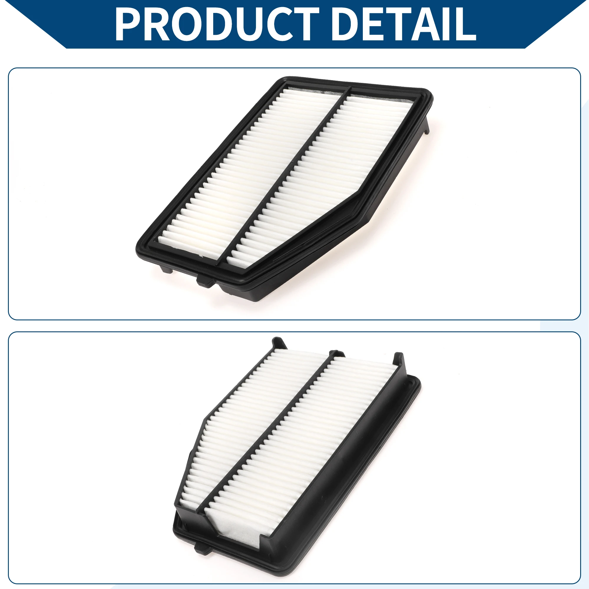 

X Autohaux Car Engine Air Filter No.172205LAA00 for Honda CR-V 2.4L 15 16 Long Life Filter Element Air Cleaner 1 Pcs