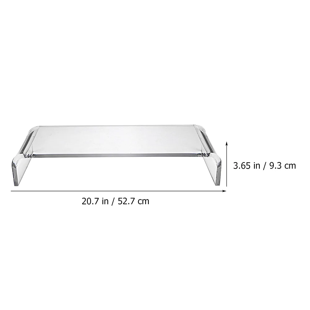 

Sturdy Acrylic Riser Office Laptop Ergonomic Eye Level Desktop Holder Space Saving Home Use Laptop Office Riser Computer Holder