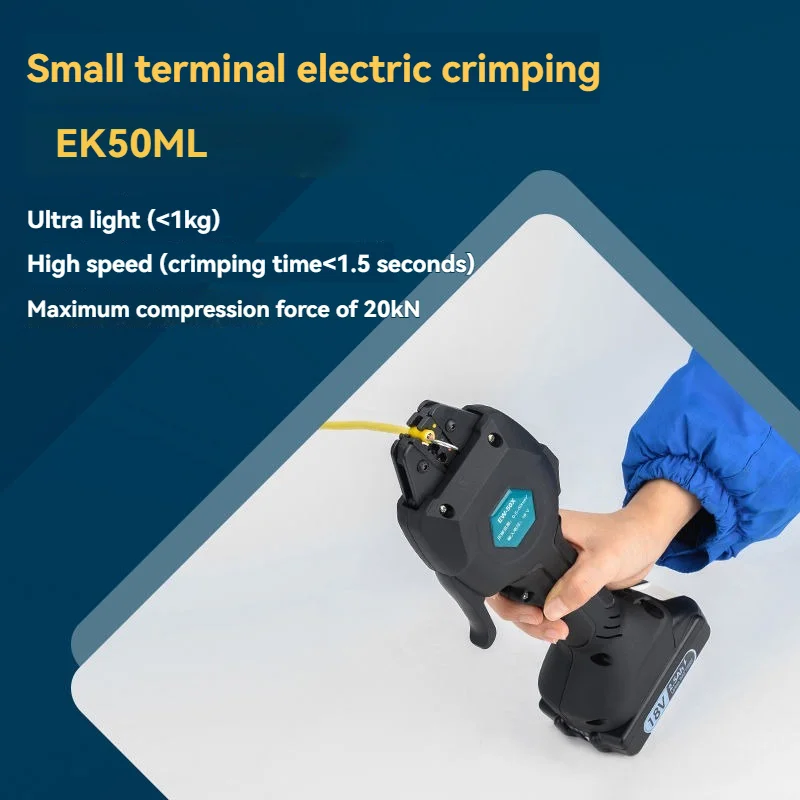 Tang Crimping EW-50X Alat Crimping Elektrik untuk Terminal Tanpa Isolasi Tipe Tabung