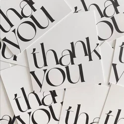 10x15cm Personalised Thank You Card Small Business Print Custom LOGO Wedding Guest Invitation Gift Packaging Greeting Postcard