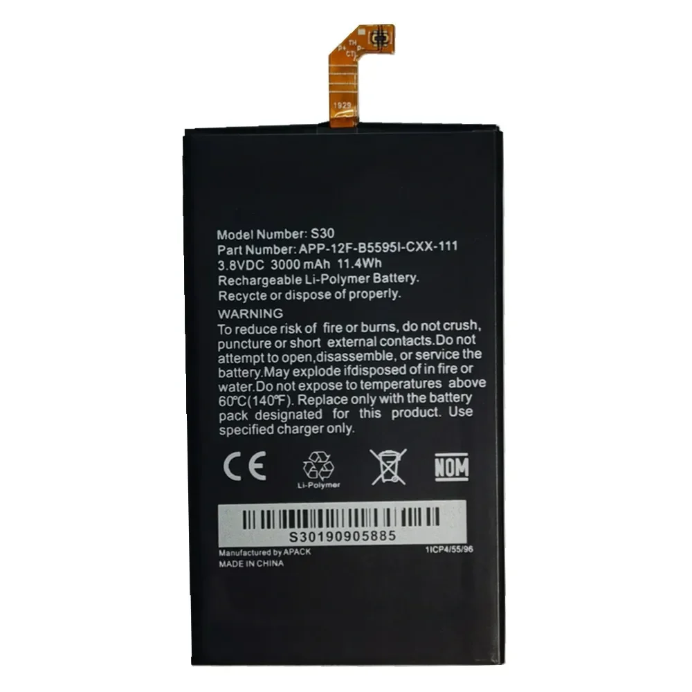 New 100% Original Caterpillar Battery 3000mAh For Cat S30 Replacement Batteries Bateria Battery In Stock