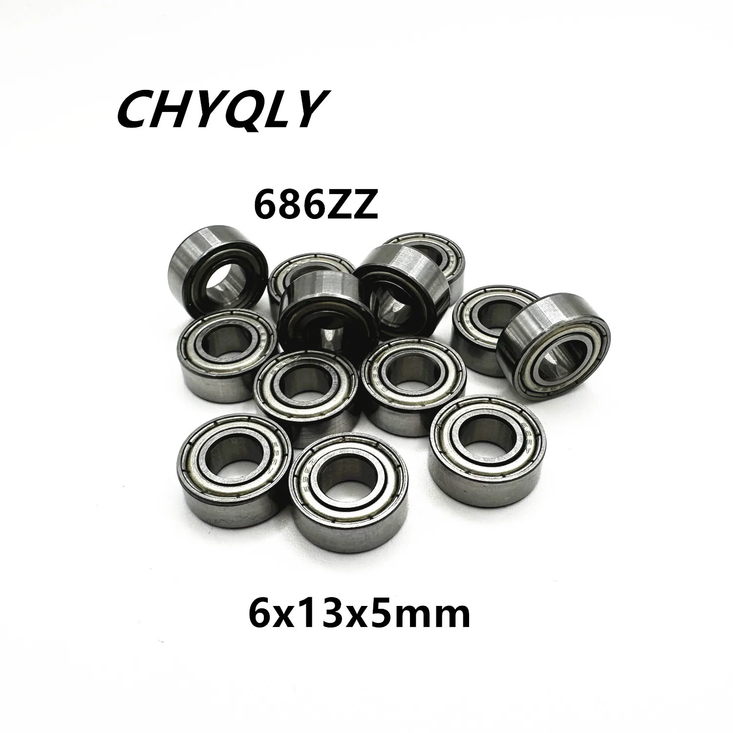 

50Pcs 686ZZ 686-2RS L-1360ZZ 6x13x5 mm Deep groove ball bearing Miniature bearing High quality High speed Advanced 686Z