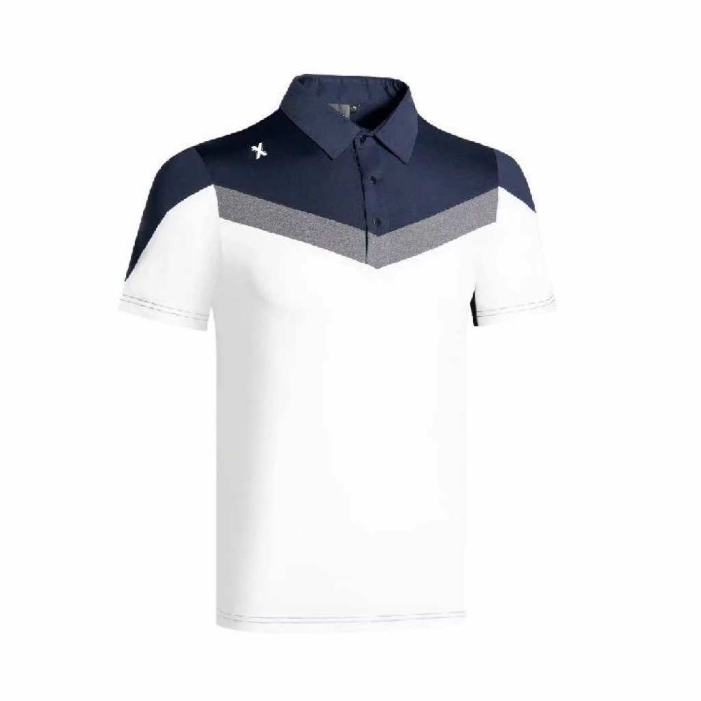 Golf Clothing Spring And Summer New Men's Short Sleeved T-shirt Fashionable And Simple Quick Drying Lapel Golf Top