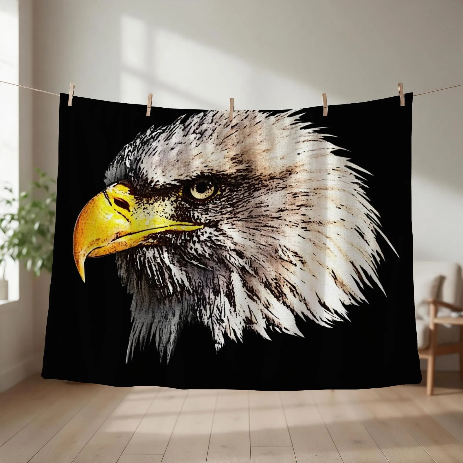 Bald Eagle, birds for men, gifts for bird lovers Throw Blanket Single For Sofa Thin Decorative Throw Blankets