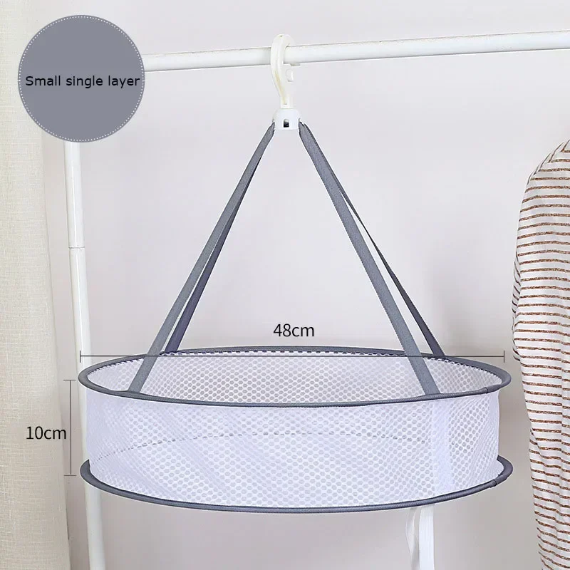 1/2 Layer Folded Mesh Clothes Drying Net Rack Lay Flat Dry Hanger for Indoor Outdoor Delicates Towel Socks Swimsuit images - 6