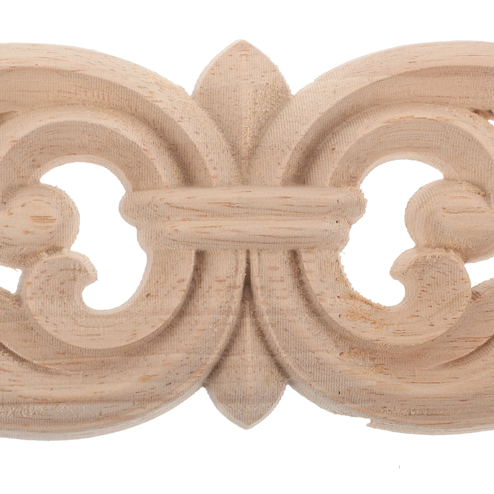 2 قطعة الخشب المنحوت زين Onlays غير مصبوغ الزاوية زهرة المنحوتات DIY الأثاث الشارات الزخرفية لخزائن الأبواب الجدران