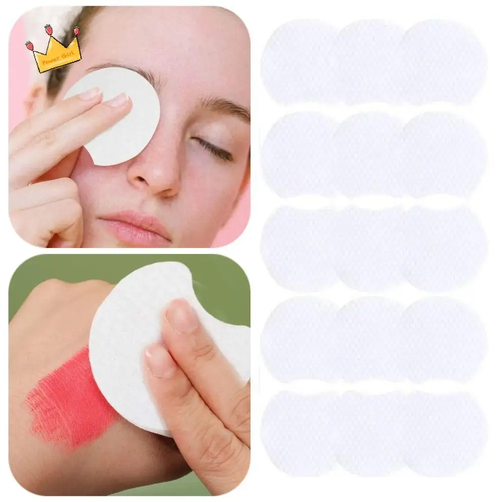 Tampons démaquillants doux, 1200 pièces, tampons de nettoyage du visage jetables Double face, conception d'angle manquante, élasticité