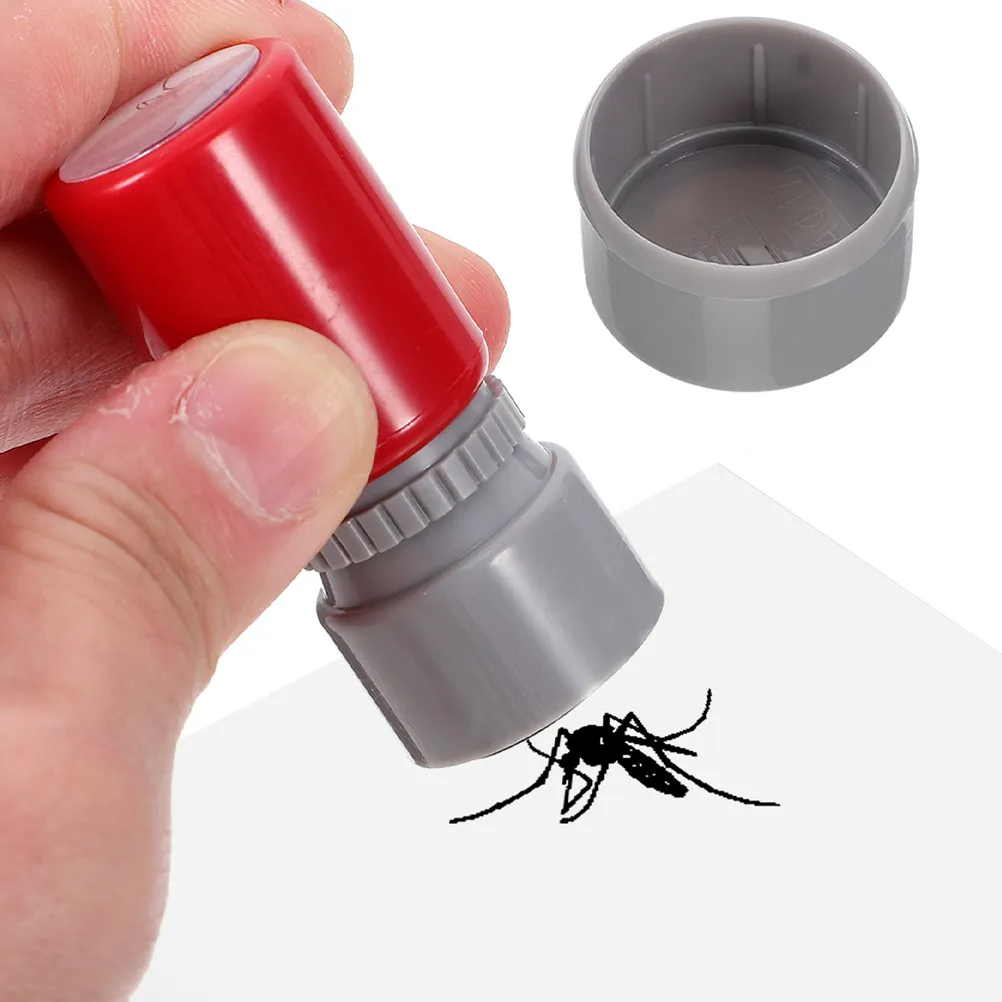 

Набор из 2 штампов-отпугивателей комаров: креативный мультяшный реквизит для розыгрышей, для вечеринок, скрапбукинга, офиса, школы, миниатюрный инструмент для творчества