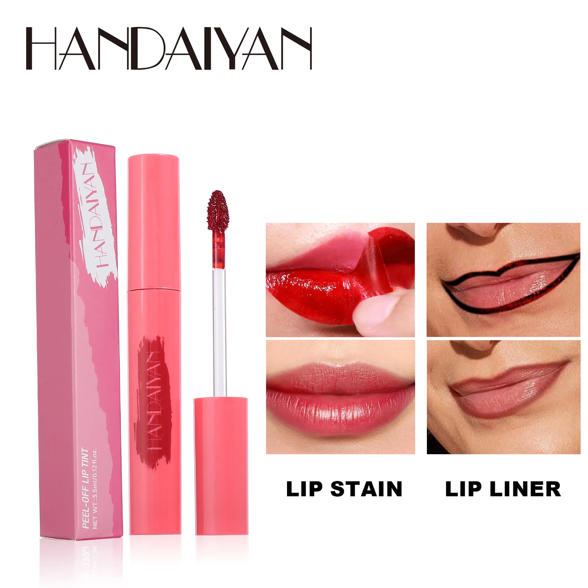 HANDAIYAN-Rouge à lèvres liquide waterproof, brillant à lèvres 256, velours sexy, rouge nu, maquillage longue durée, beauté professionnelle