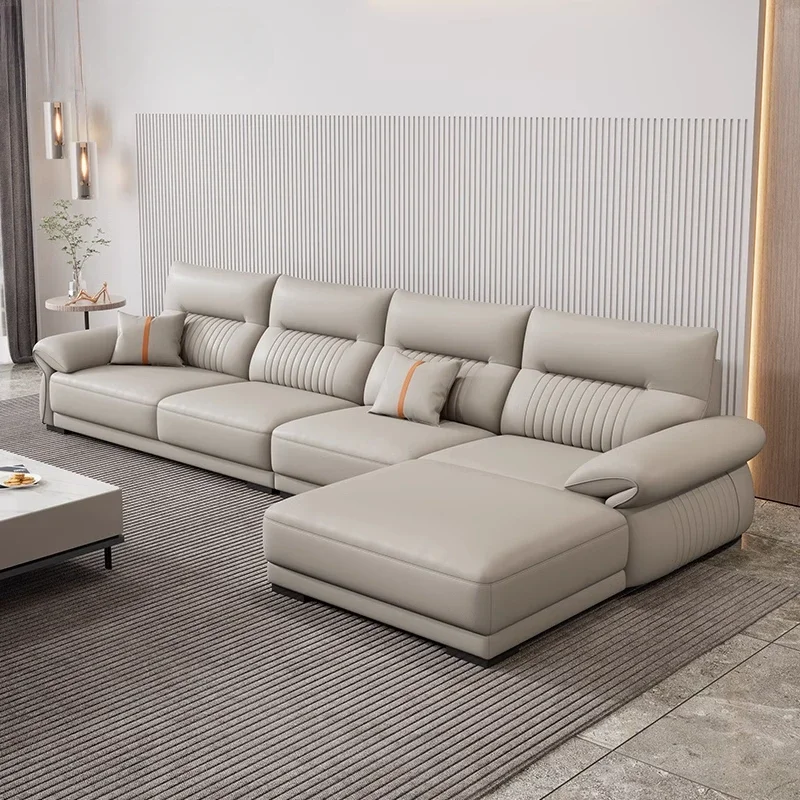Designer Leather Sectional Sofas Recliner Sleep Nordic Floor Lounge Sofa Lazy Loveseat Divani Soggiorno Living Room Furniture