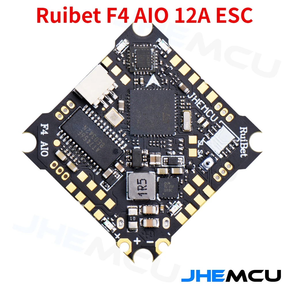 JHEMCU Ruibet F4 AIO 12A ESC FPV 1-2S AIO flight control OSD 5V BEC