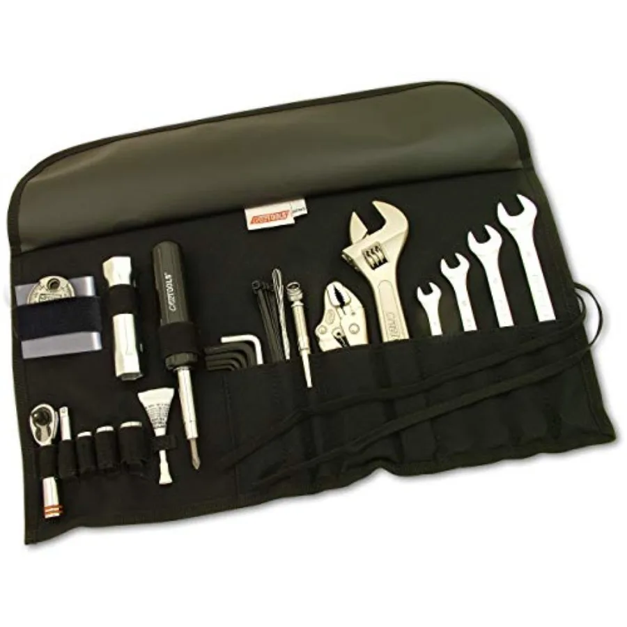 

RTM3 RoadTech M3 Tool Kit for Japanese Metric Motorcycle ATV UTV Compact Aluminum Alloy Storage Case with Color-Coded Tools Dur