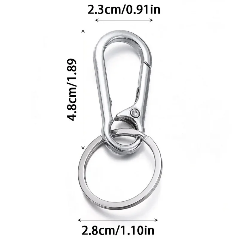 Metalen kalebas gesp sleutelhanger klimhaak auto sleutelhanger sterke karabijnhaak vorm sleutelhanger accessoires vintage sleutelhanger ring cadeau