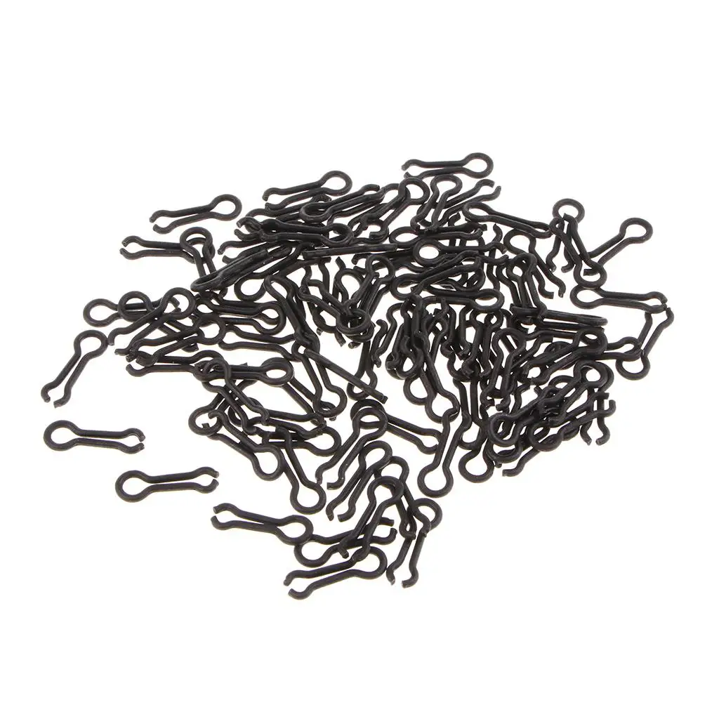 100 Pack Fishing Sinker Eyes - Eyelets Loop Swivel Lead Loops