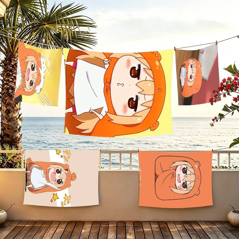 H-Himouto U-Umaru Chan flag For Camping Party Picnic Studio Booth Background Wall Interior Decoration Banner