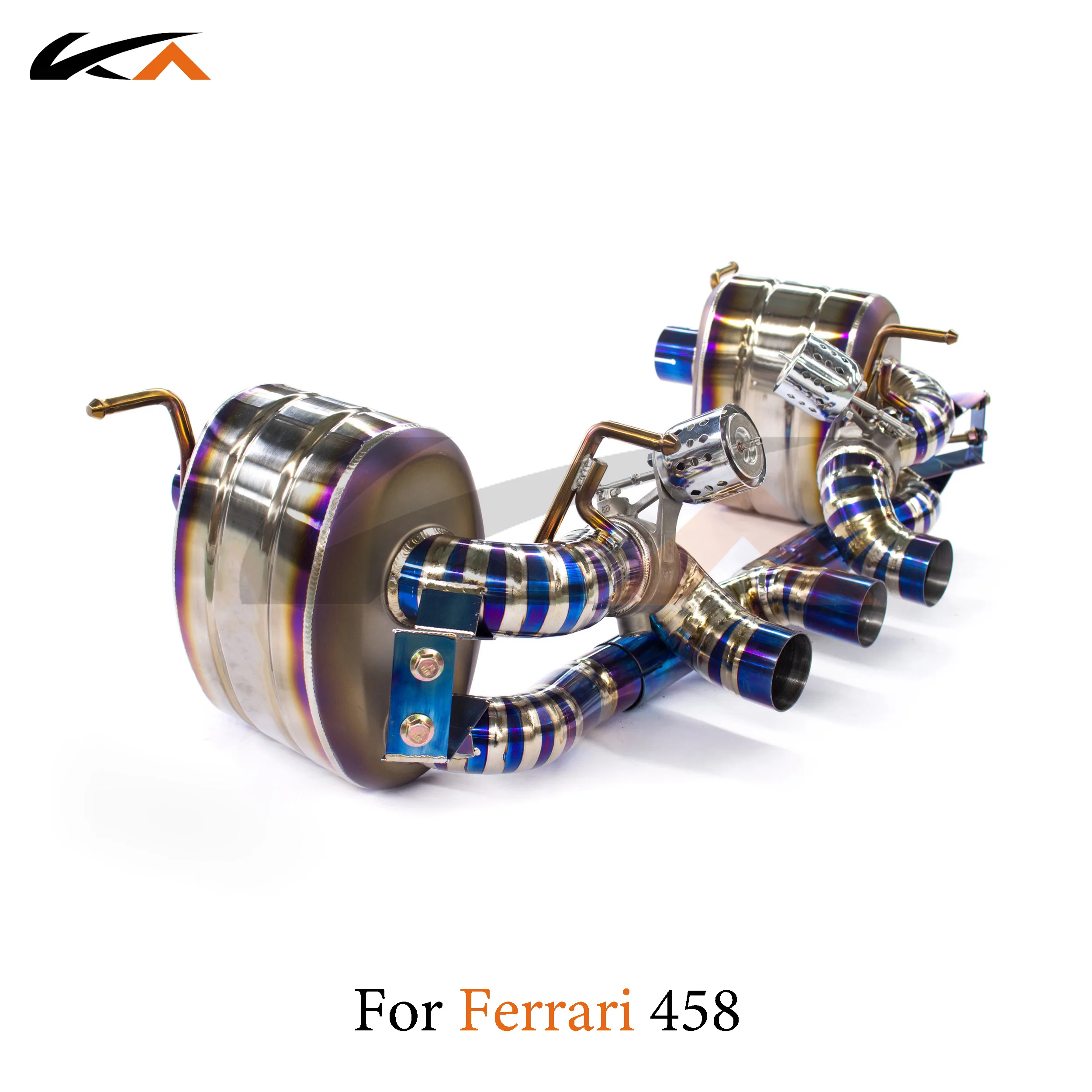 

KA Tuning exhaust system parts titanium alloy catback for Ferrari 458 rear section performance muffler valve