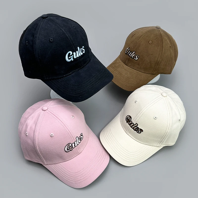 

Recreational Embroidered Letters Korean Baseball Hats New Men Women Breathable Sunshade Versatile Hardtop Snapback Caps Fashion