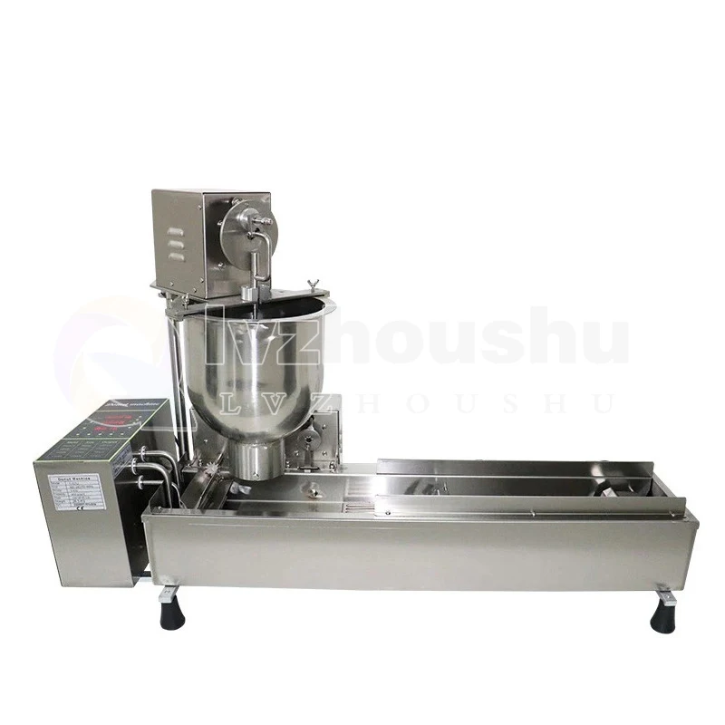 Automatic Donut Fryer Machine Maker Electric Gas Cake Make Mini Jam Bakery Equipment Commercial  Snack Maker Factory