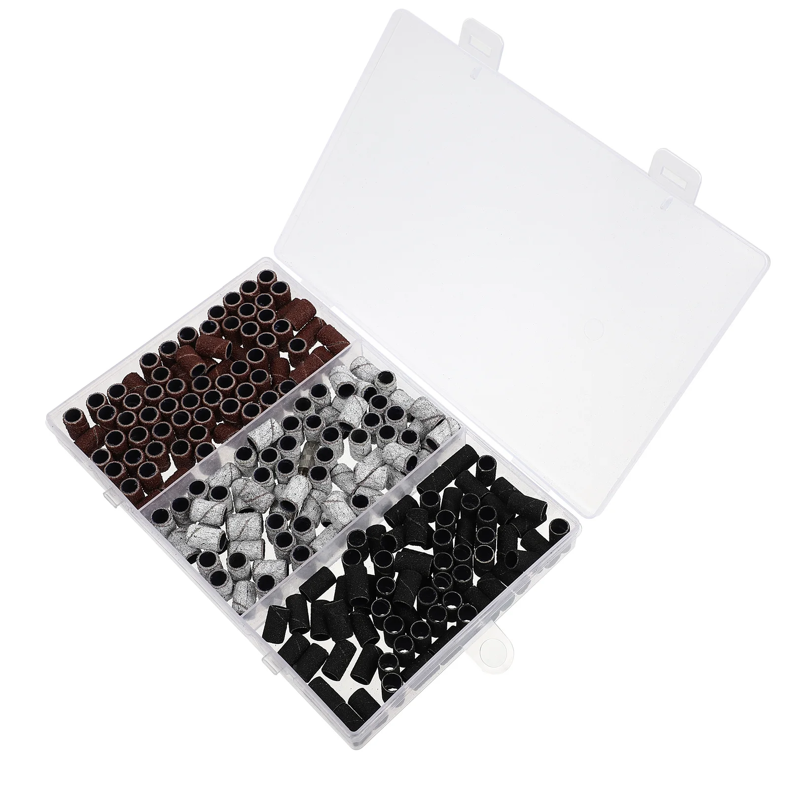 210個入り プロ用ネイルサンディングバンド 耐久性のある樹脂製エメリクロス マニキュアポリッシュ除去用サンディングバンド ネイルサンダー