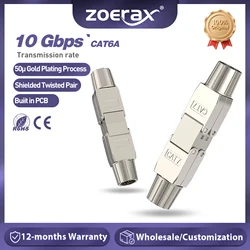 ZoeRax LSA Network Cable Connector Tool-Free Cat7 Cat6a, RJ45 LAN Extension Shielded for Installation Cables Ethernet - 1PCS