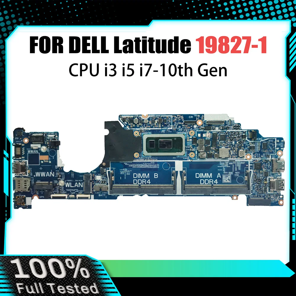 

Laptop Motherboard For Dell Latitude 5310 19842-1 CN-0KT2NC CN-0D2CKD CN-0T2K7X Mainboard with I3 I5 I7 10th Gen CPU