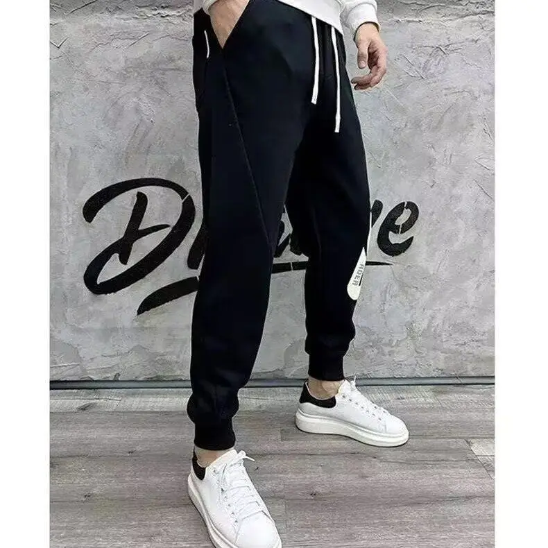 Casual Print New Outer Wear Autumn Men's Casual Pants 2026 Corset Sweatpants Alphabet Streetwear Men Baggy Track Pants