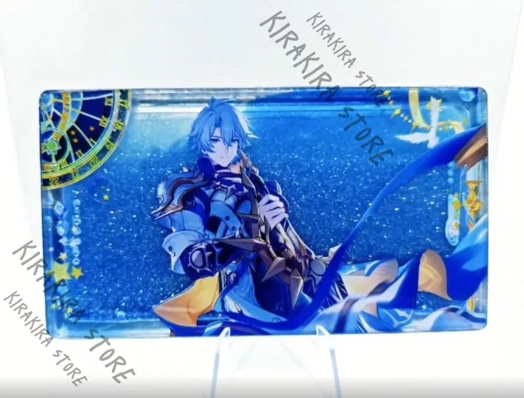 

Honkai: Star Rail: Акриловая фигурка-подставка с перьями Файнона и текучим песком, украшение в стиле маджонг, декор для косплея, 13×7.2см