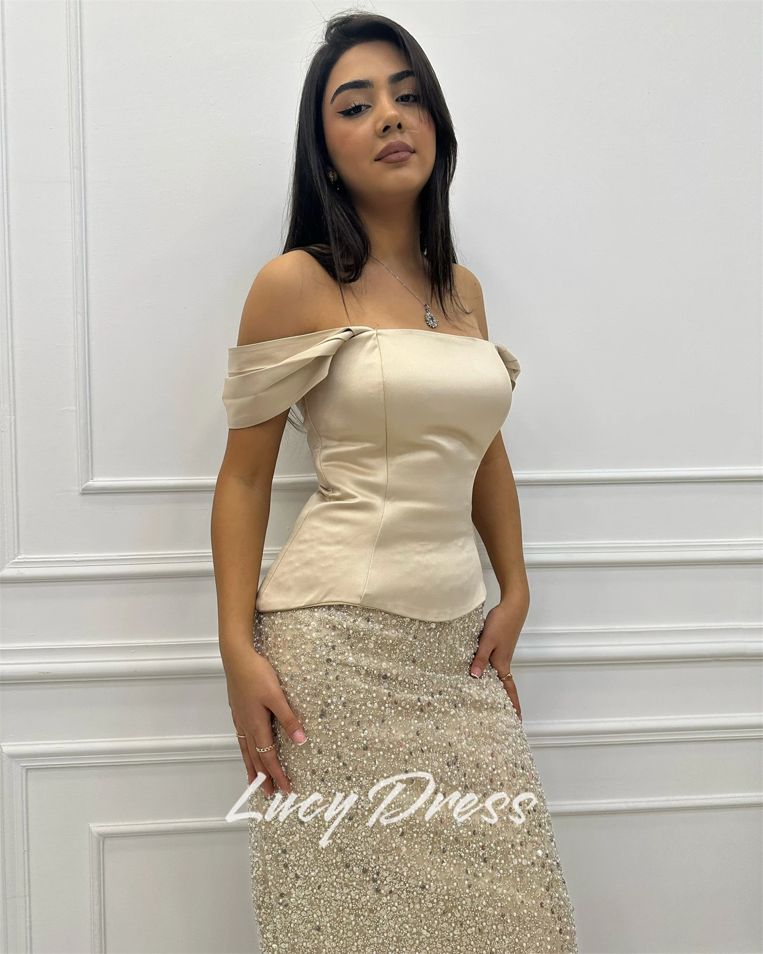 Lucy robes élégantes personnalisées pour les fêtes robe longue robes de bal robes de soirée de danse sirène robe de soirée à paillettes فستان