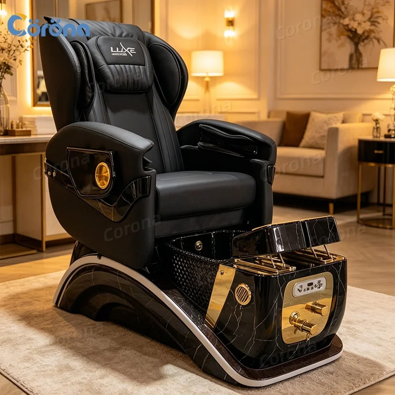 Beauty Salon Furniture New Design Luxury Professional Pedicure Foot Spa Chair with Massage