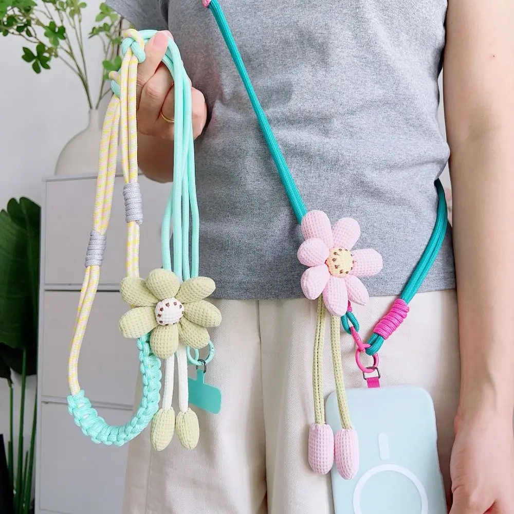 

Flower Mobile Phone Lanyard Hanging Rope Detachable Crossbody Phone Strap Anti Lost Universal Phone Neck Straps