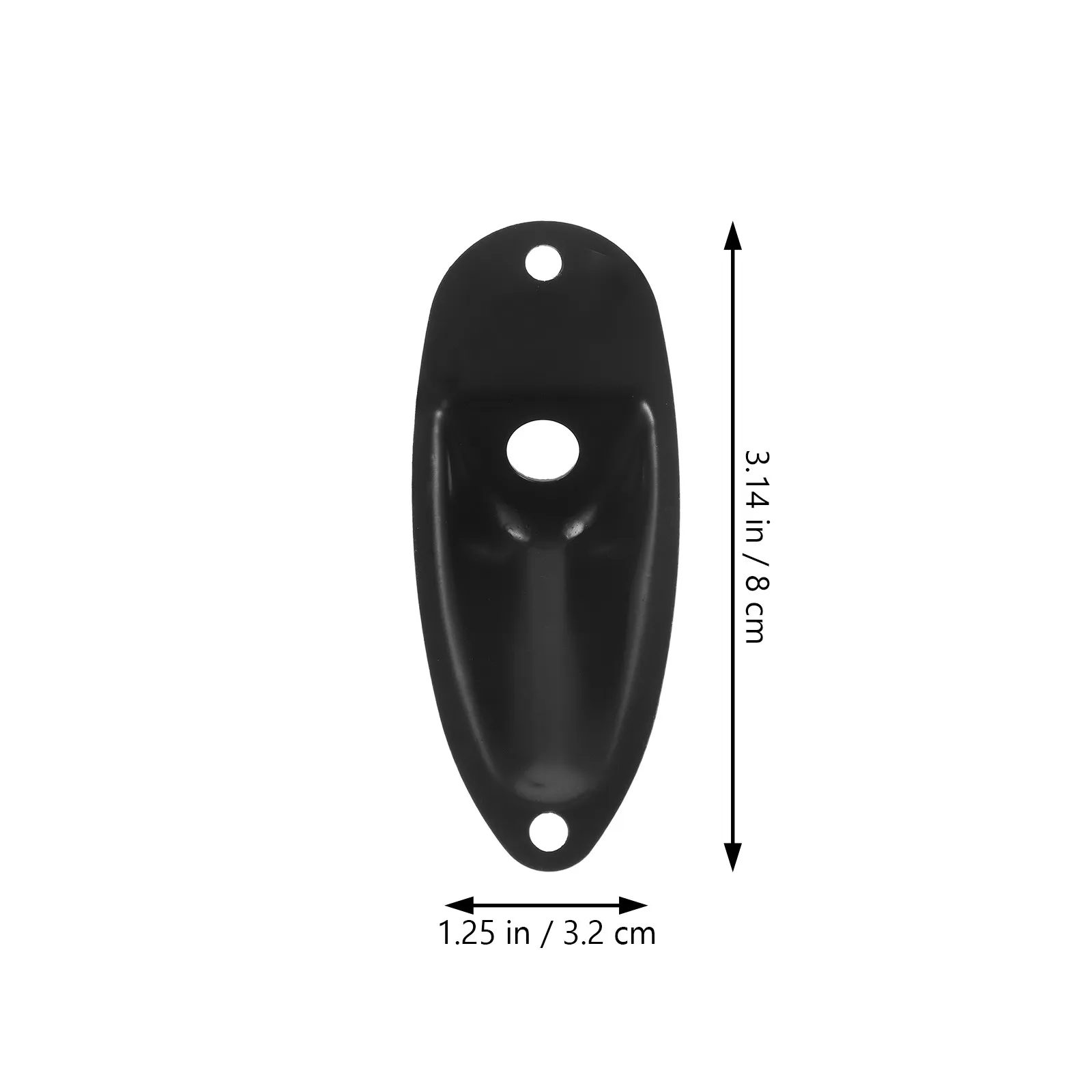 4Sets Electric Guitar Jack Plates Replacement Metal Socket Plate for Output Input Tone Improvement Non-Burr Smooth Surface