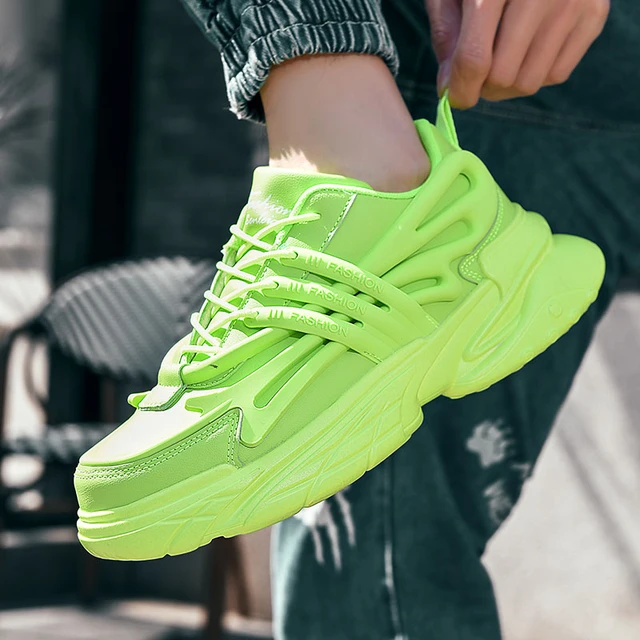 Chunky sneakers fashion neon