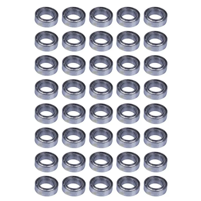 AB11-40Pcs Miniature Sealed Metal Shielded Metric Radial Ball Bearing Model: MR406-ZZ 6X40x3mm