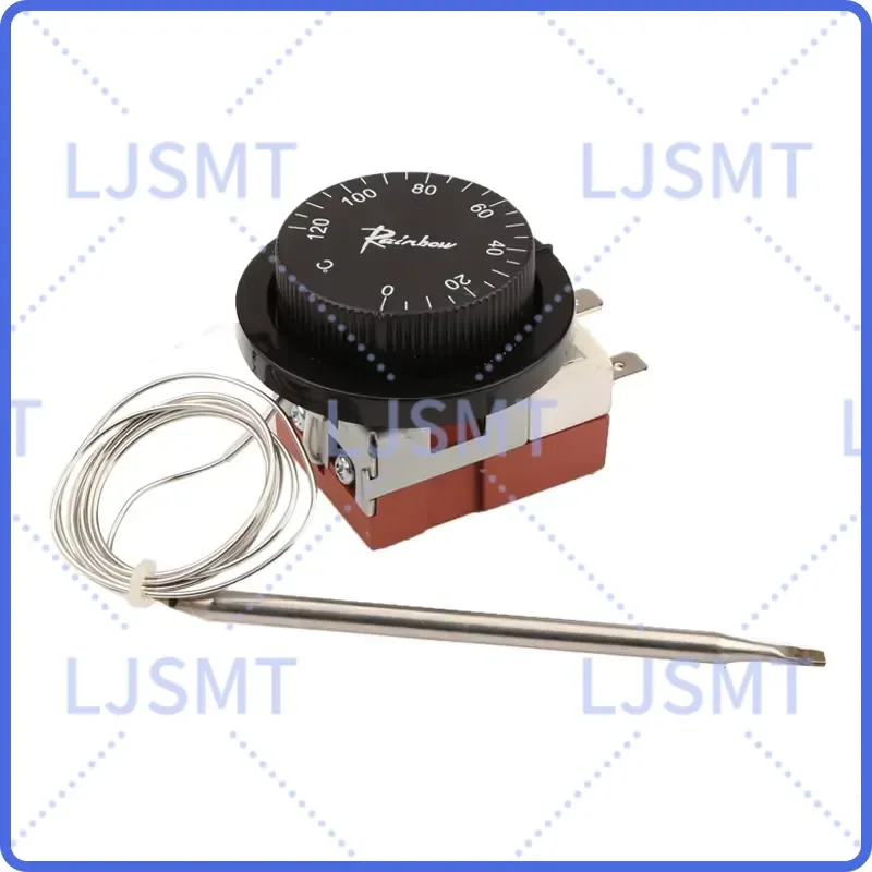 for Korea Rainbow Capillary Adjustable Thermostat 0-120C 3 Pin Tempering Switch 3 feet Temperature Controller for Frier