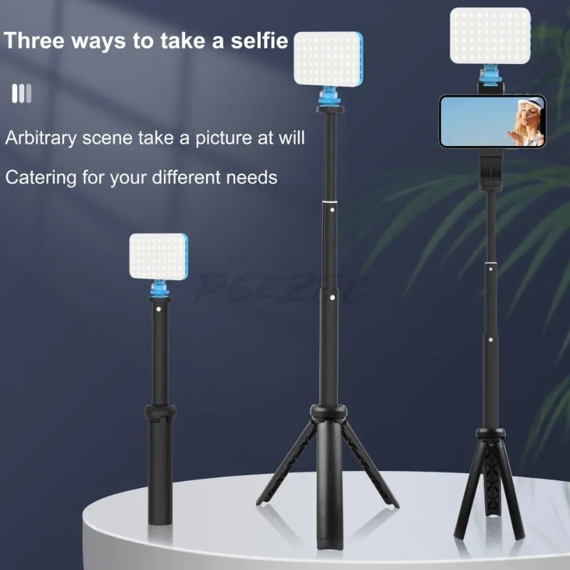 LED Selfie Triangle Stand Light Mobile Phone Fill Light 2500mAh Portable Clip on Light for Live Video Shootingble