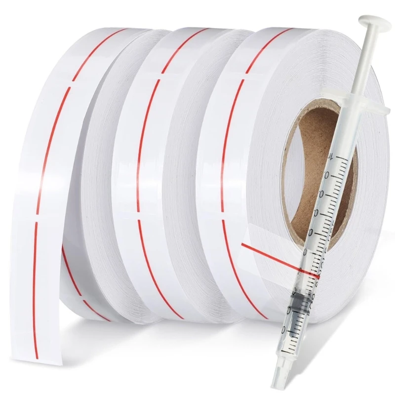  Pack Of 3 Rolls Transparent Syringes Line Sticker Label Sticker For Medication Dose Marking In Hospitals And Clinics
