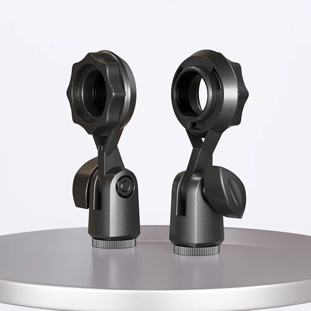 

4pcs Capacitor Microphone Mount Rotation Mic Clamp For Tabletop Meetings Podcasting Screencasting Video Chatting Universal Mic