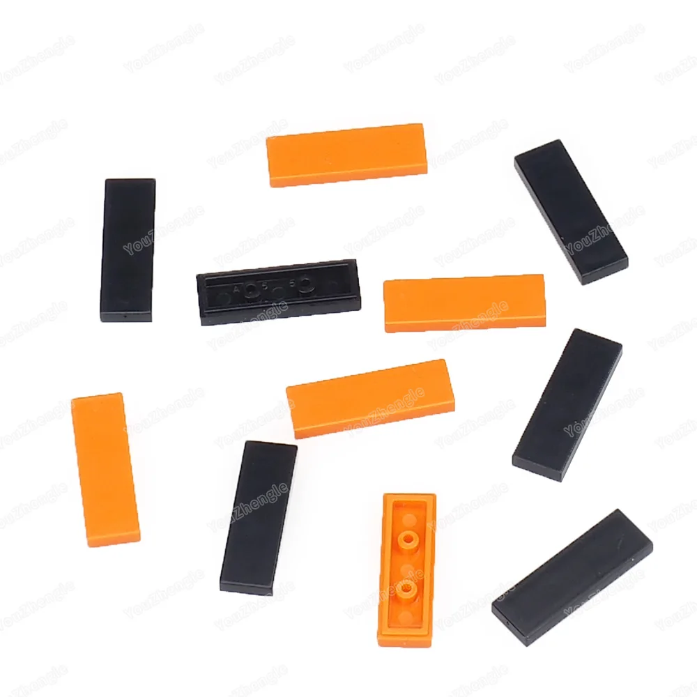 63864 Bouwsteen 1x3 Dots Low Board Tegels Accessoires Kleine Deeltjes Model Figuren Scènes Militaire Stad Kind Geschenken diy Speelgoed