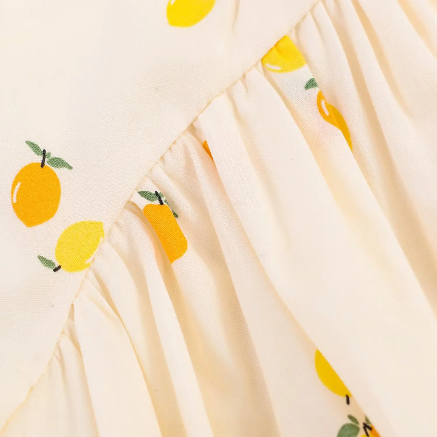 BSAY 2026 Sommer Neues Damenkleid mit Fruchtprint, Neckholder, Midi-Länge, Ärmellos, A-Linie, Süßes Freizeitkleid für Strand und Urlaub – Detail 8
