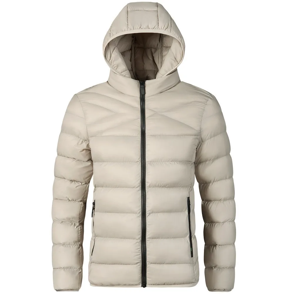 Heren Herfst Winter Nieuwe Dikke Warme Capuchon Parka Jassen Heren Bovenkleding Casual Winddicht Waterdichte Afneembare Hoed Heren Kleding