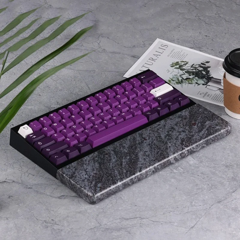 Imagem -02 - Mifuny Descanso de Mão para Teclado Mecânico de Mármore Natural Suporte Confortável para Palma Descanso de Pulso Criativo Personalizado Design Ergonômico