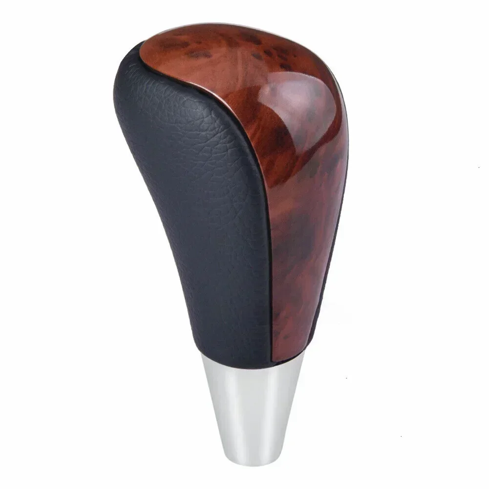 Aftermarket Replacements Car Interior Accessories Gear Shift Knob Shifter Black Clip-On For Toyota Walnut Wood